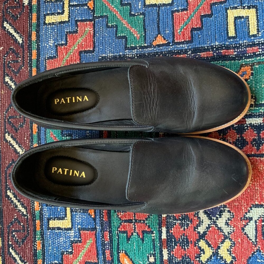 Portland Leather - Rounded Leather Loafter - Size 8.5